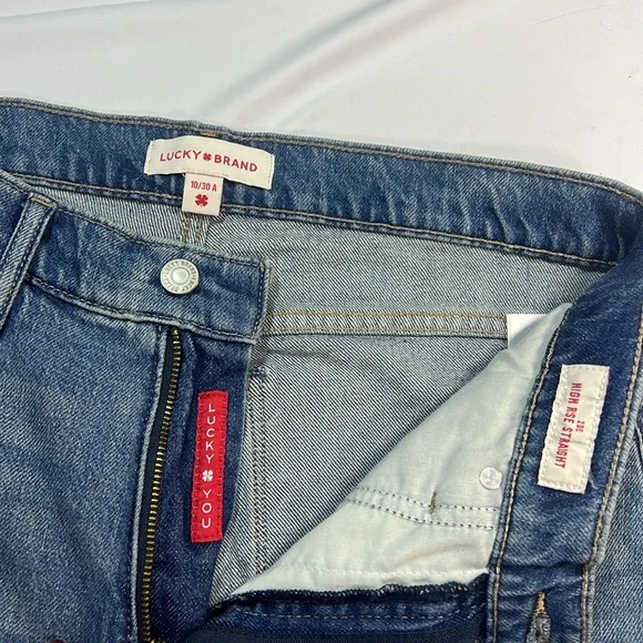 Lucky brand Zoe High rise straight jeans size 10 - Picture 2 of 11
